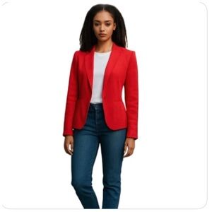 Iris Women's Vintage Blazer. Red. Size 4